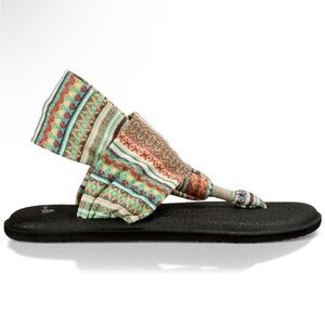 Sanuk Ella koa tribal Print Yoga Sling Sandal 9